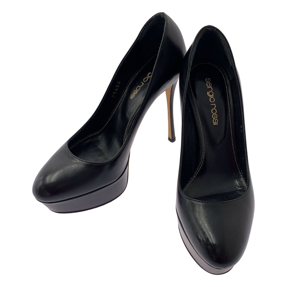 美品】 sergio rossi / セルジオロッシ | レザー ヒール パンプス | 34