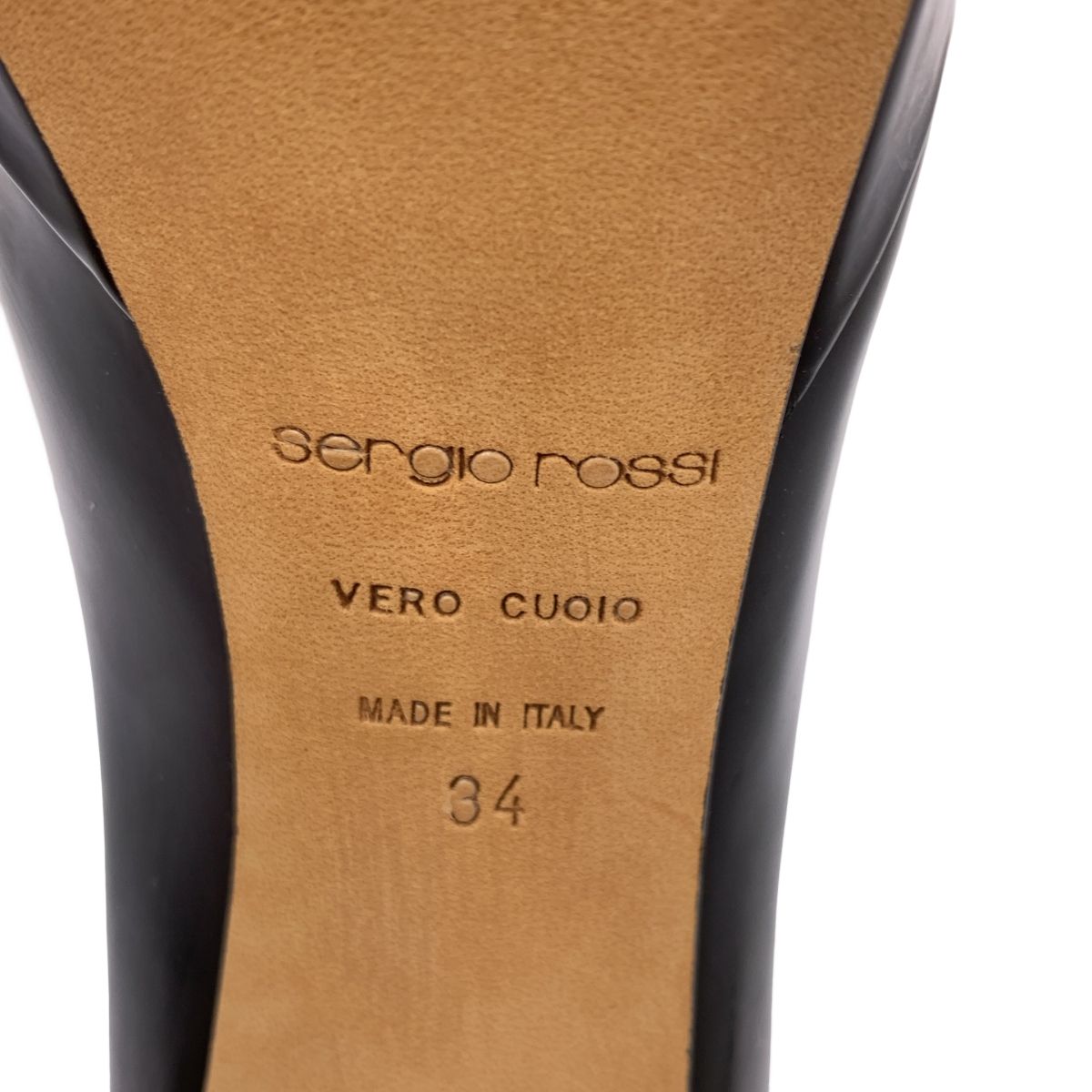 美品】 sergio rossi / セルジオロッシ | レザー ヒール パンプス | 34