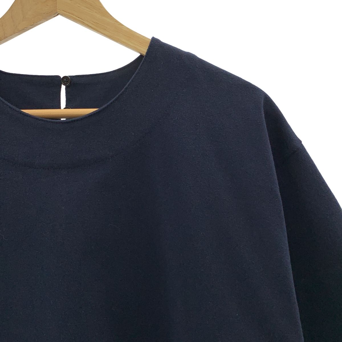 JIL SANDER ジルサンダー 2025AW スカラップヘム オーバーサイズTシャツ L ネイビー レディース