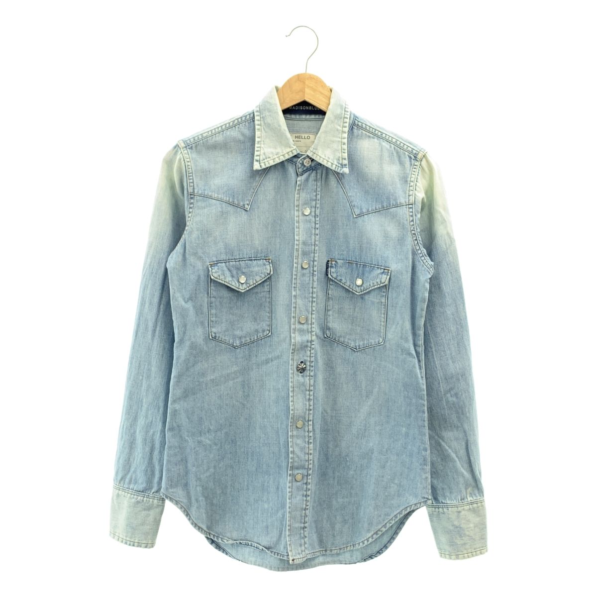 MADISON BLUE マディソンブルー デニム ウエスタンデニムシャツ 00 インディゴ レディース