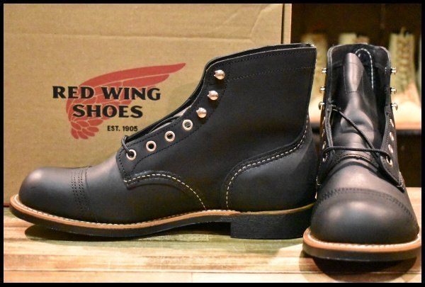 8.5D 22年 レッドウィング 8084 アイアンレンジャー ブラックハーネス 黒 キャップドトゥ ブーツ redwing HOPESMORE GP218