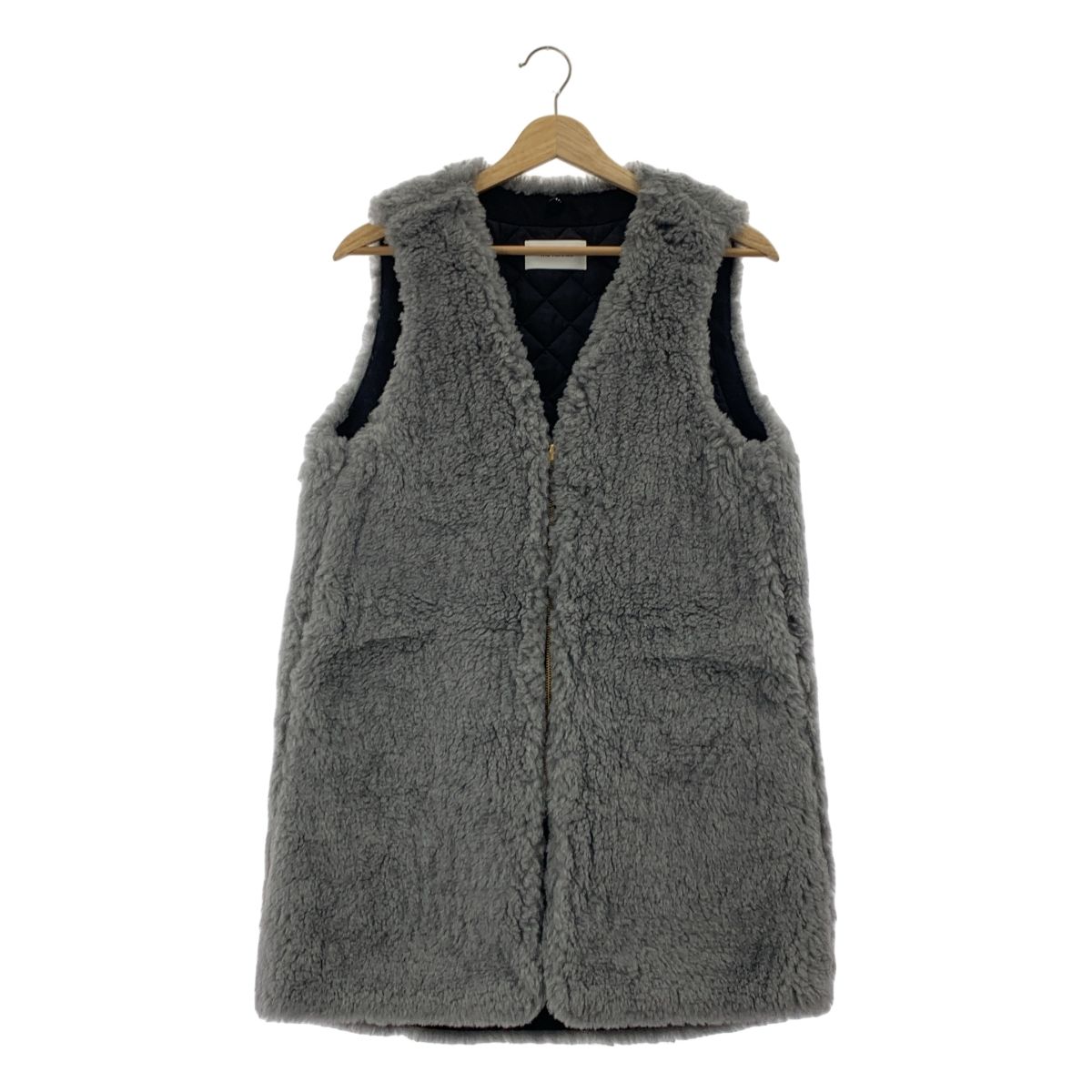 THE RERACS ザリラクス × UNITED ARROWS ユナイテッドアローズ別注 ボア ライナーベスト F グレー レディース