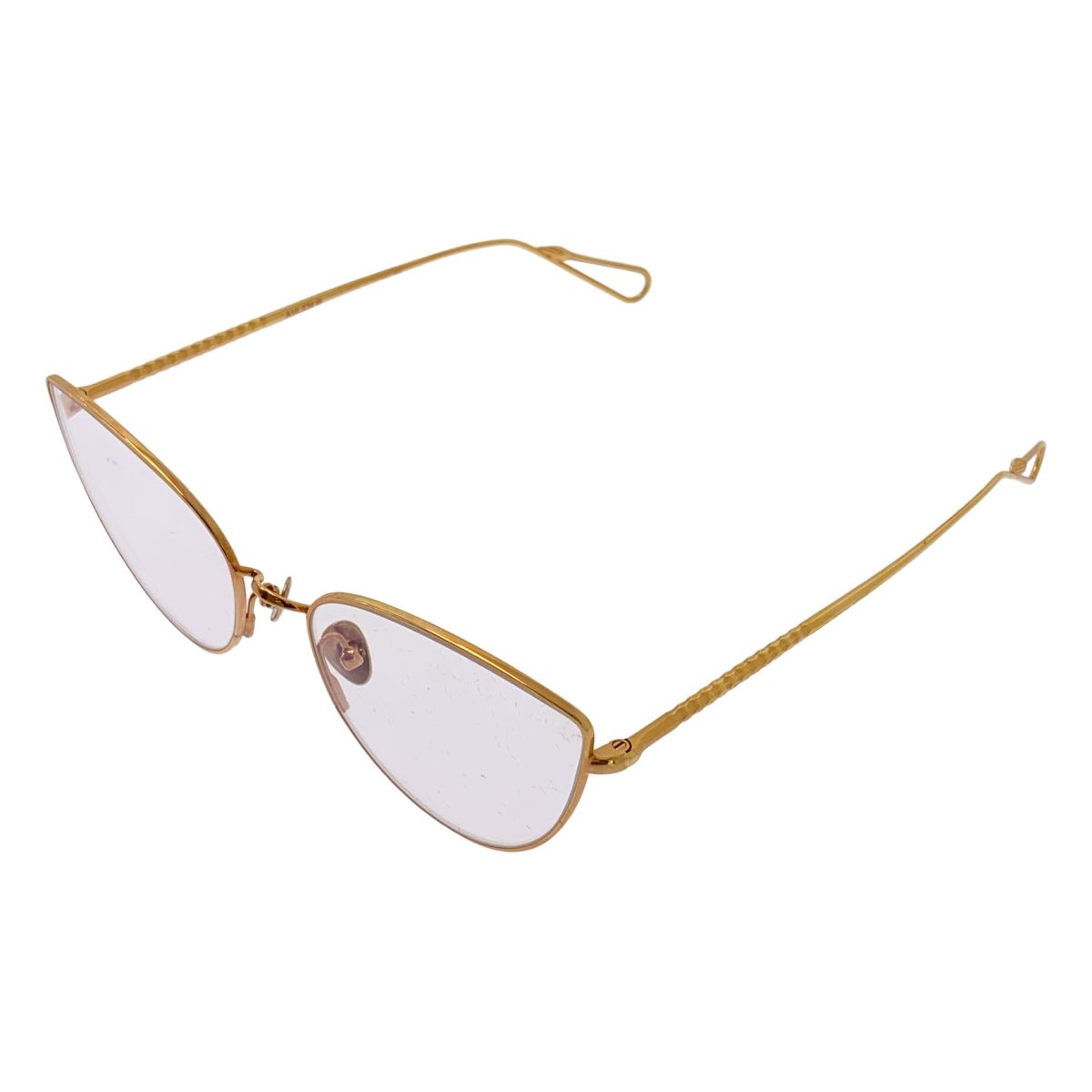 AHLEM アーレム MIREILLE キャットアイ フレーム メガネ ゴールド