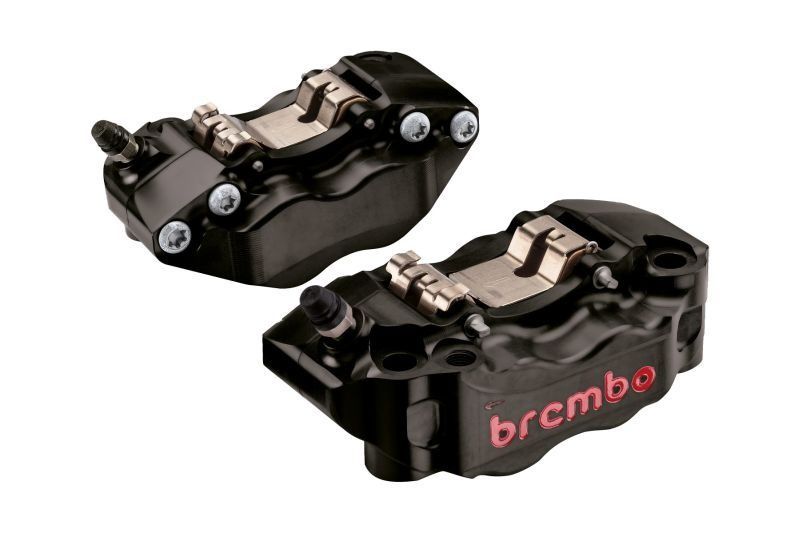 brembo ブレンボ GP 4 RB ラジアル CNC P キャリパー ブラックアルマイト レッドロゴ 左右セット φ30 34 取付ピッチ108 mm