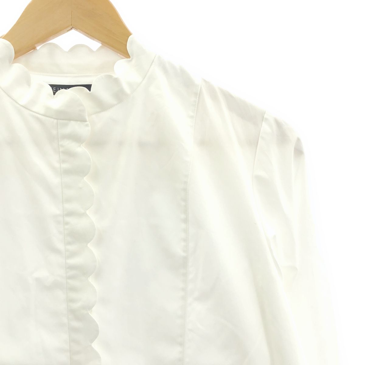 KEINA RITA ケイナ リタ スカラップ ブラウス 38 ホワイト レディース