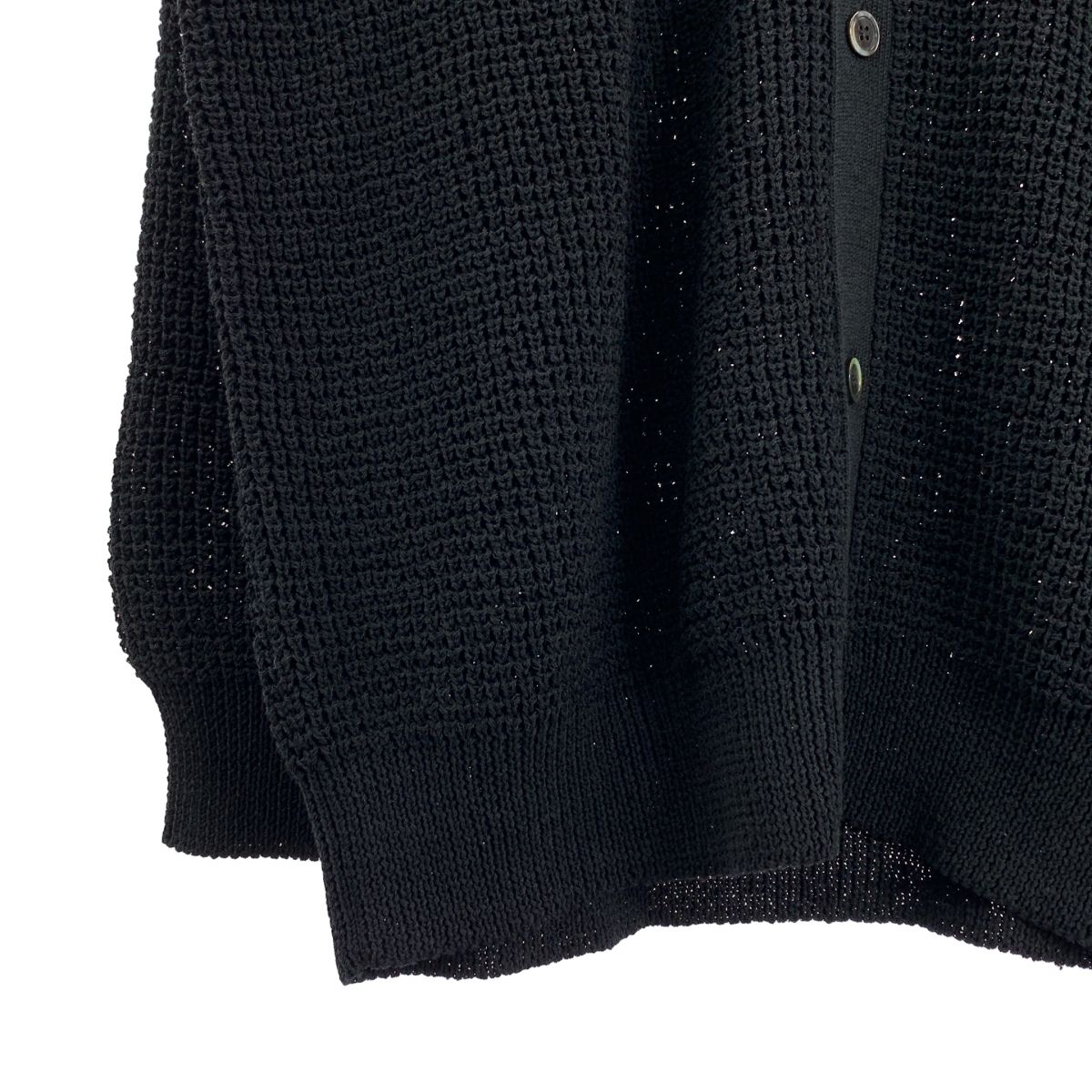  Graphpaper グラフペーパー 2025 SS Linen SOLOTEX Knit Cardigan リネン ニットカーディガン 1 ブラック レディース その他 トップス