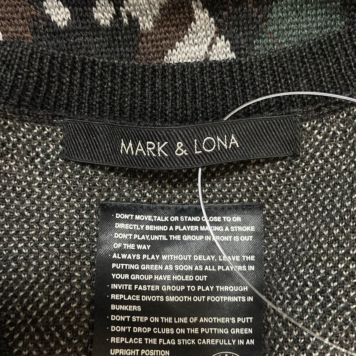 MARK&LONA(マークアンドロナ) ベスト サイズL レディース 黒×ダーク