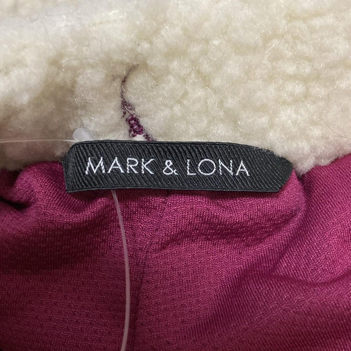  MARK-LONA マークアンドロナ パンツ サイズXL レディース アイボリー×パープル ショート丈 ボア その他 パンツ