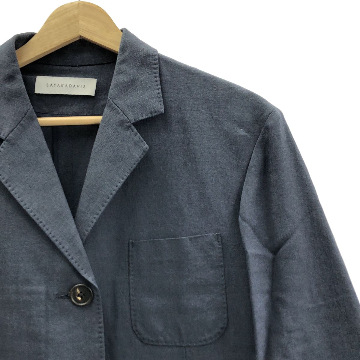 SAYAKADAVIS サヤカディヴィス セットアップ テーラードジャケット ワイド スラックス F ネイビー レディース