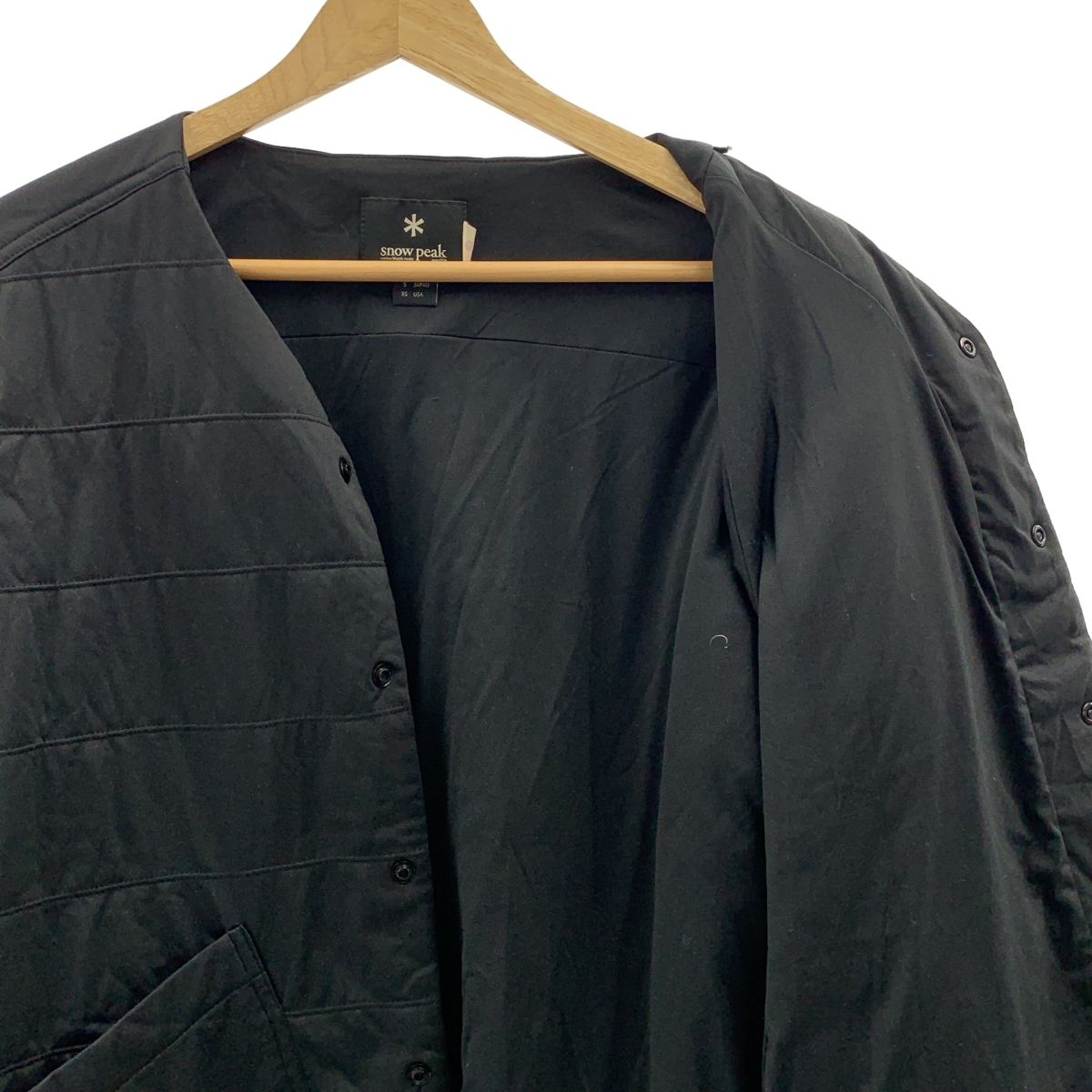 スノーピーク　フレキシブルインサレーションカーディガン ブラック Lサイズ snow peak（スノーピーク） カーディガン Flexible Insulated Cardigan