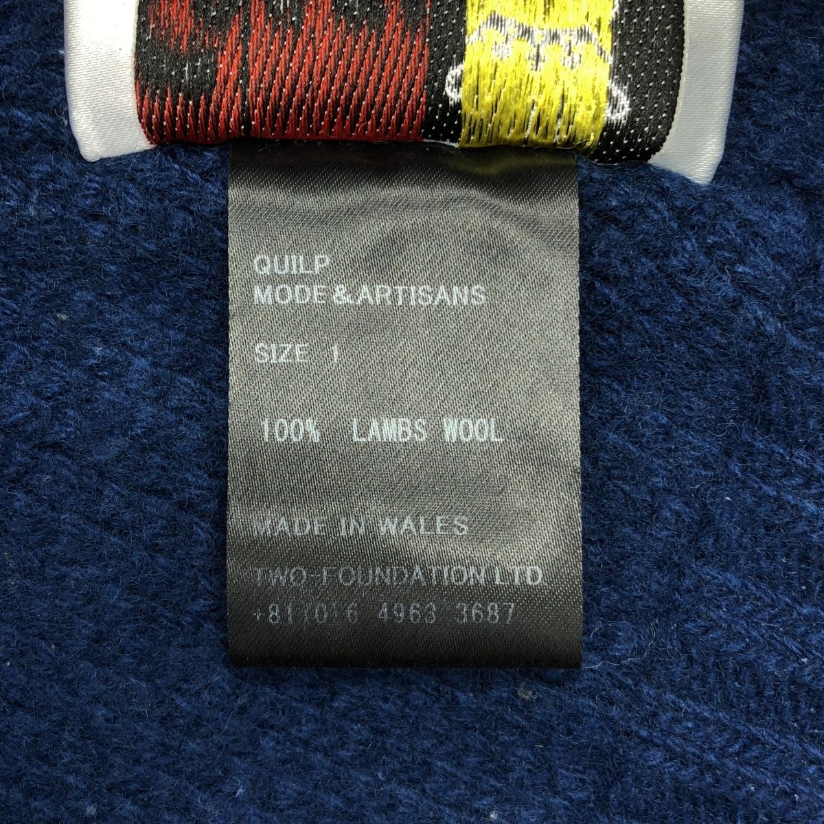  Quilp クイルプ PAICE-a ウール クルーネック ニット 1 ネイビー レディース その他 トップス