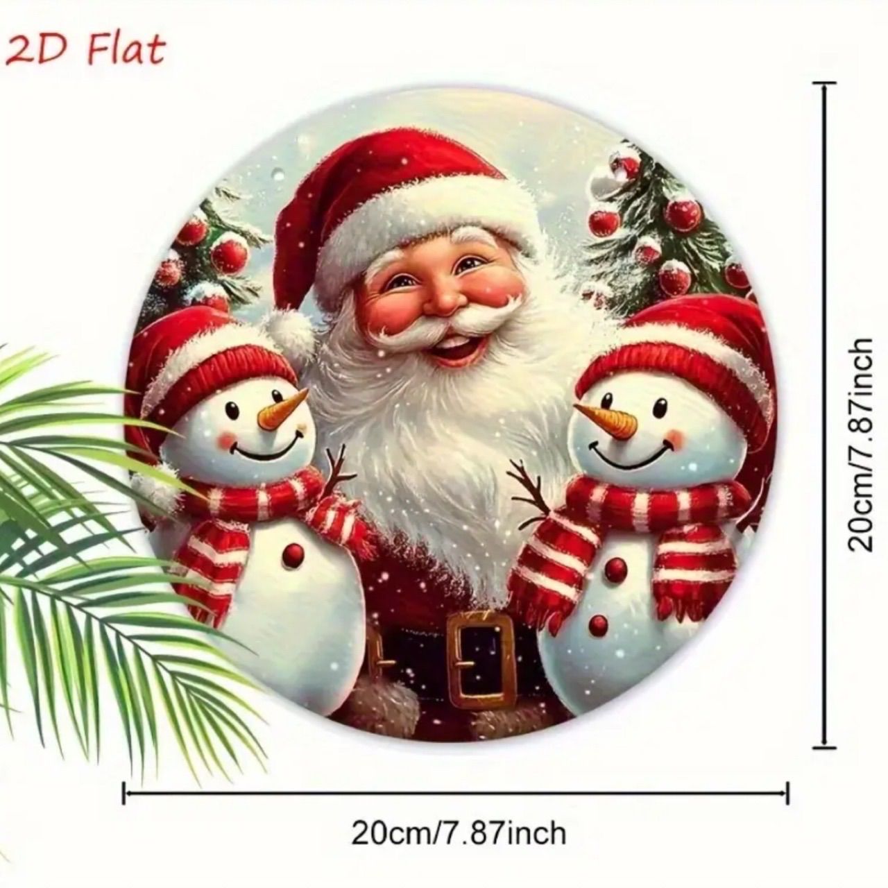 クリスマス ウェルカムプレート サンタ ウェルカムボード Xmas クリスマス サンタと雪だるまの冬タペストリー