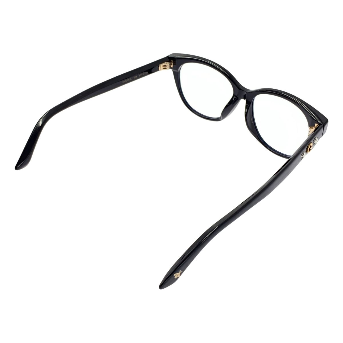 GUCCI グッチ Eyeglasses 003 - Havana フォックス型 アジアンフィット メガネ 53 16-145 ブラック