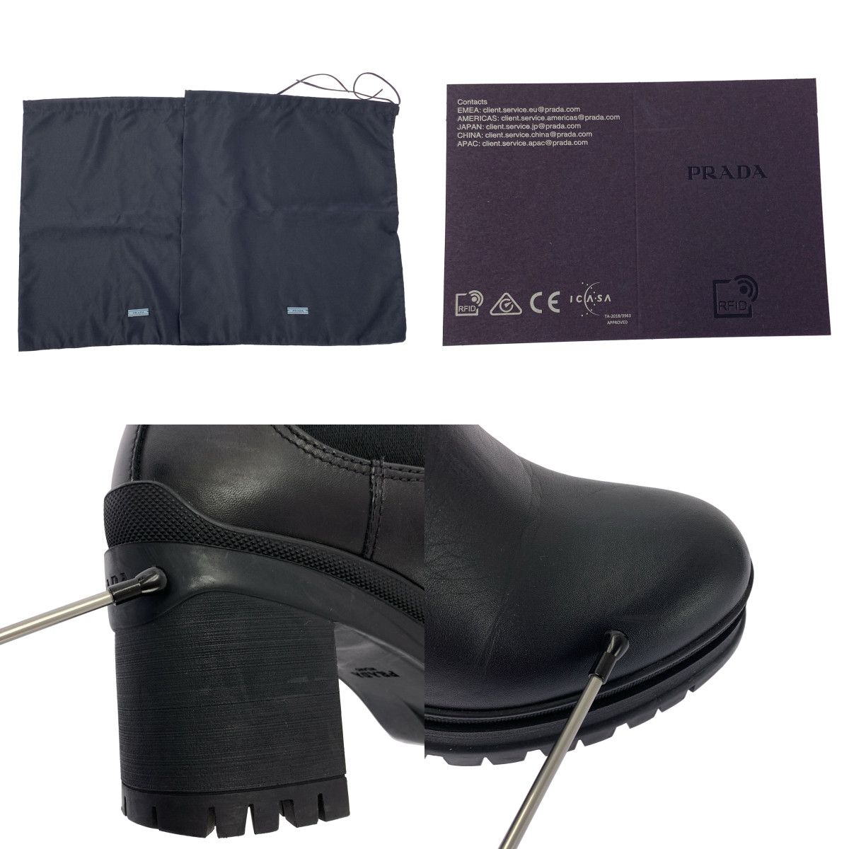 サイドゴアヒールブーツ 36