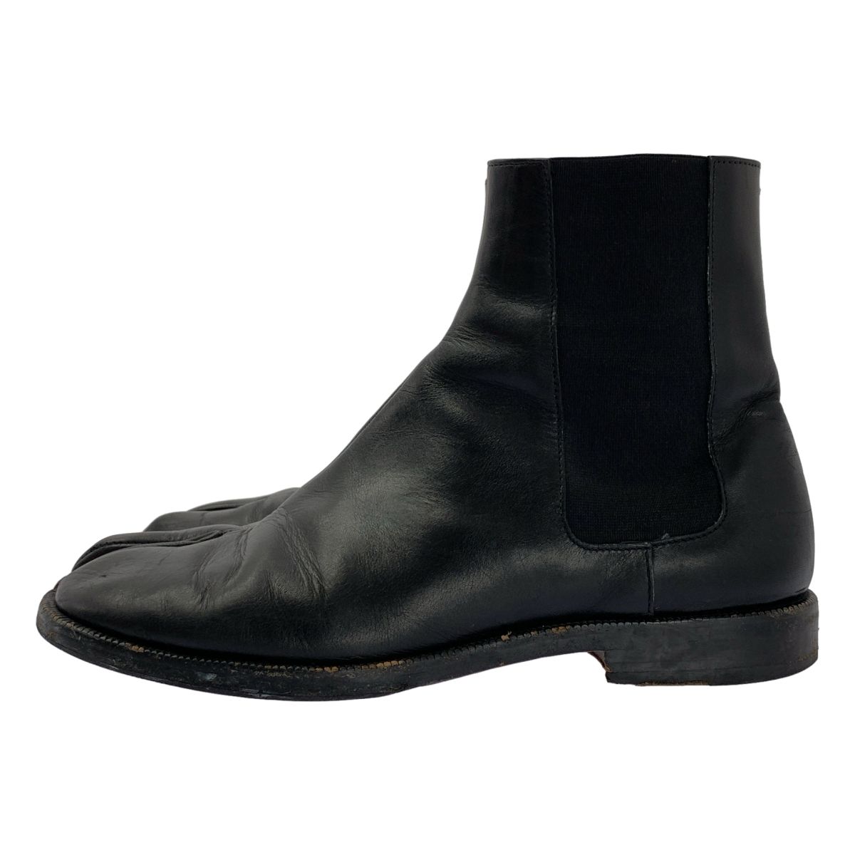 Maison Margiela メゾンマルジェラ tabi タビ レザー サイドゴア ショート ブーツ 足袋 40 ブラック メンズ