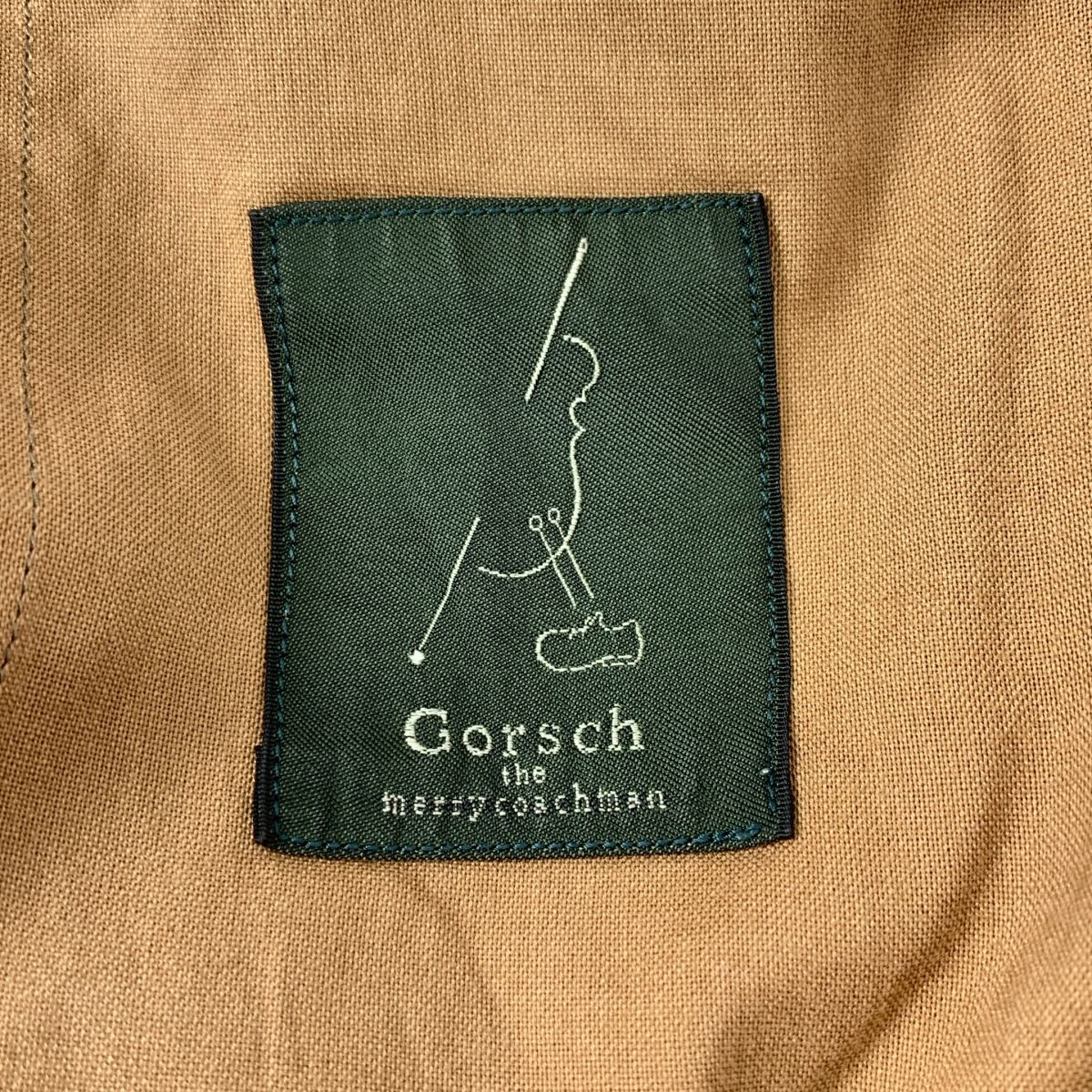 GORSCH / ゴーシュ | リネン 2タックスラックス パンツ | 1 | ブラウン