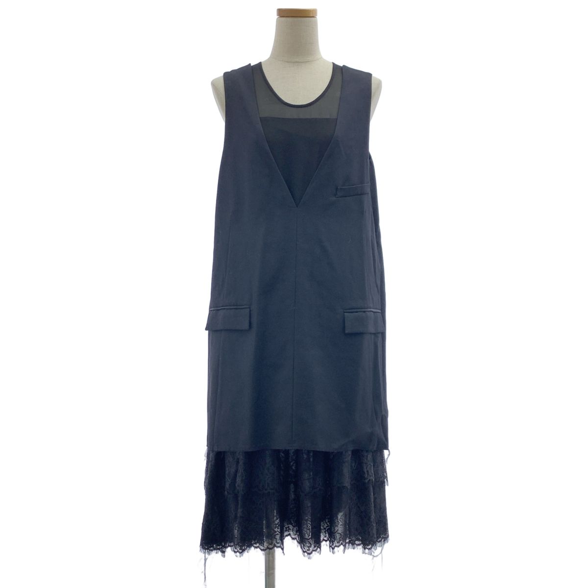 th products ティーエイチプロダクツ Layered Dress レイヤード ドレス ワンピース 0 ブラック レディース