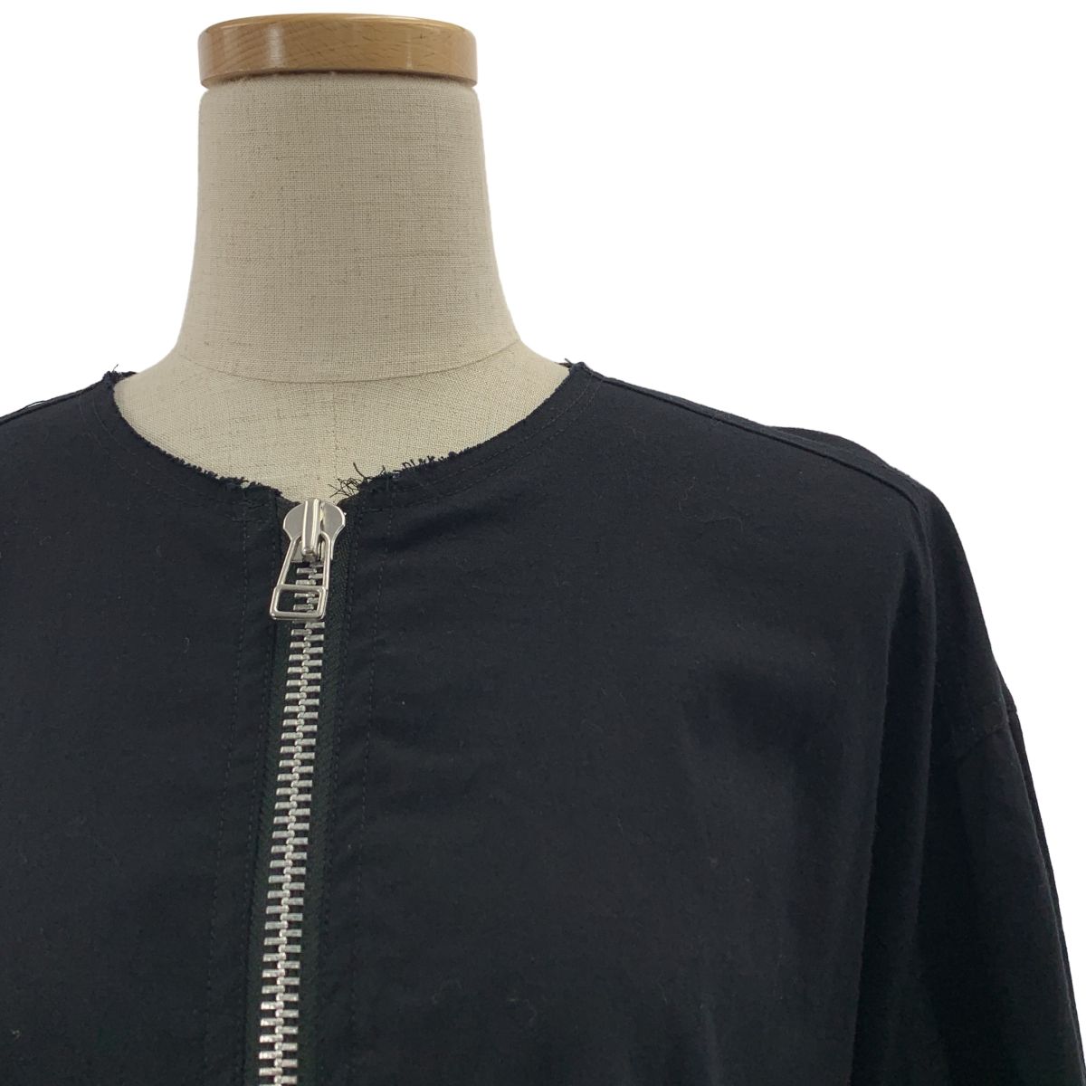 TAKESHI KOSAKA by Y s Pink Label タケシコウサカバイワイズピンクレーベル コットン アシンメトリー プルオーバー ワンピース 2 ブラック レディース