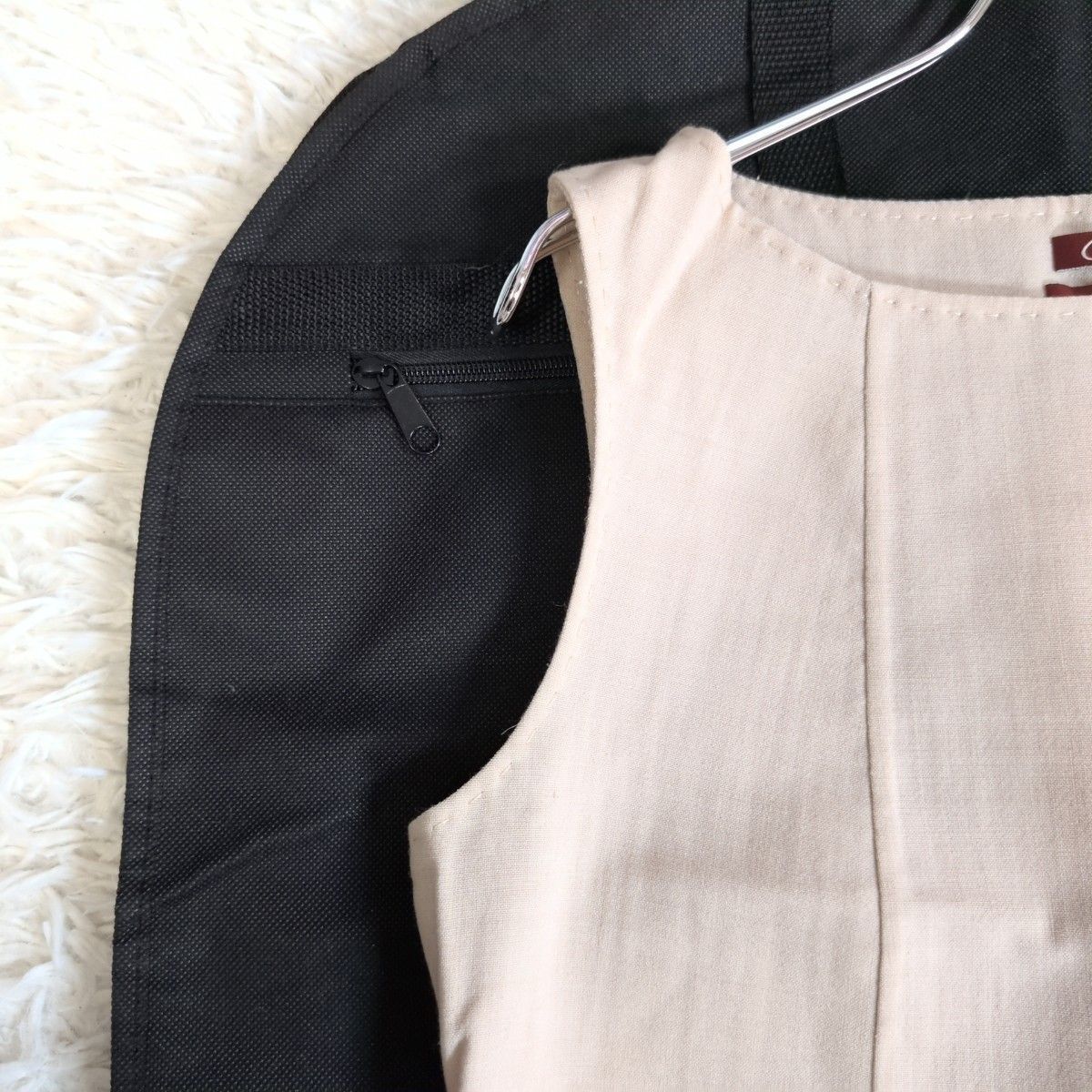  マックスマーラ ストゥーディオ MaxMara STUDIO クチートアマーノ Cucito a mano ノースリーブワンピース 40 ベージュ 膝丈 L相当 ノースリーブ ひざ丈ワンピース