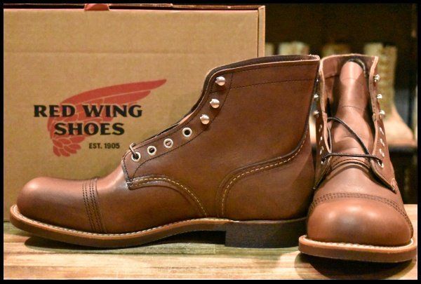 9D 22年 レッドウィング 8111 アイアンレンジャー アンバー ハーネス キャップトゥ ブラウン ブーツ redwing HOPESMORE GP219
