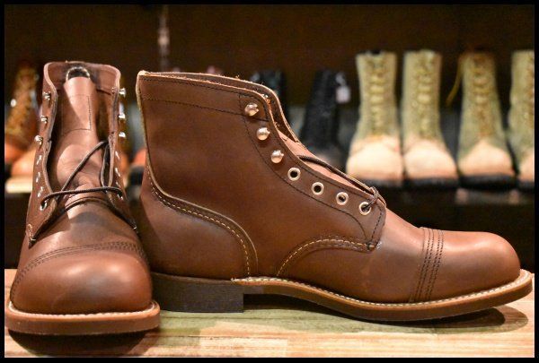 9D 22年 レッドウィング 8111 アイアンレンジャー アンバー ハーネス キャップトゥ ブラウン ブーツ redwing HOPESMORE GP219