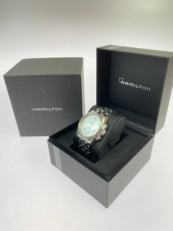 品 HAMILTON ハミルトン ジャズマスター クロノグラフ 自動巻き時計 H326160 腕時計 197-251112-jt-12-min