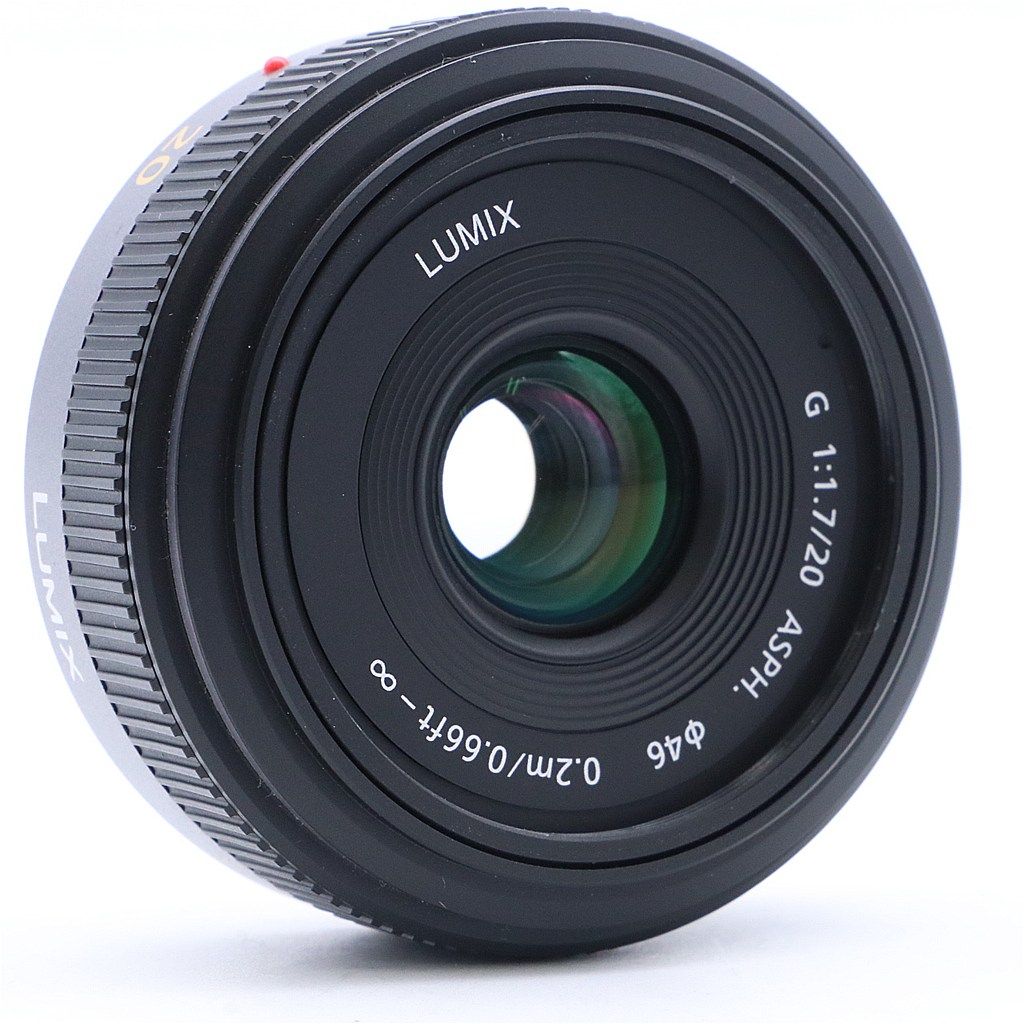 極上品】 Panasonic Lumix G 20mm F1.7 ASPH. H-H020 ブラック #6561