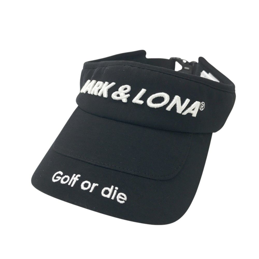 MARK-LONA マークアンドロナ サンバイザー ブラック系 240101559651 ゴルフウェア ストスト