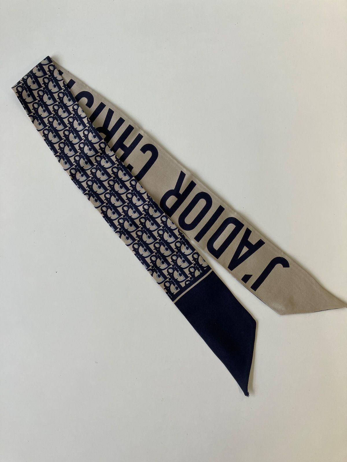 Christian Dior クリスチャンディオール リボンスカーフ トロッター ミッツァ 4863