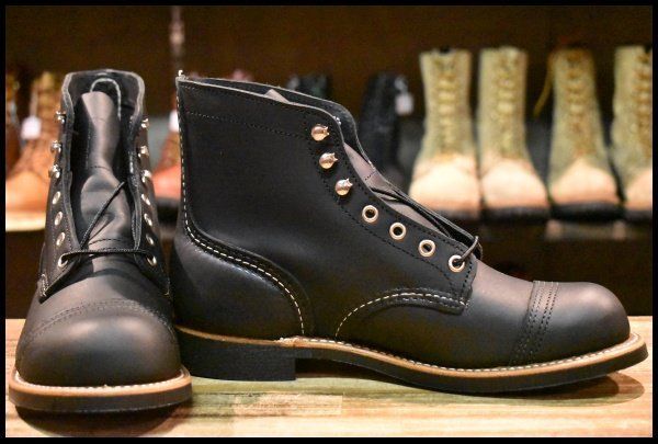 7D 23年 レッドウィング 8084 アイアンレンジャー ブラック ハーネス 黒 キャップドトゥ ブーツ redwing HOPESMORE GP222