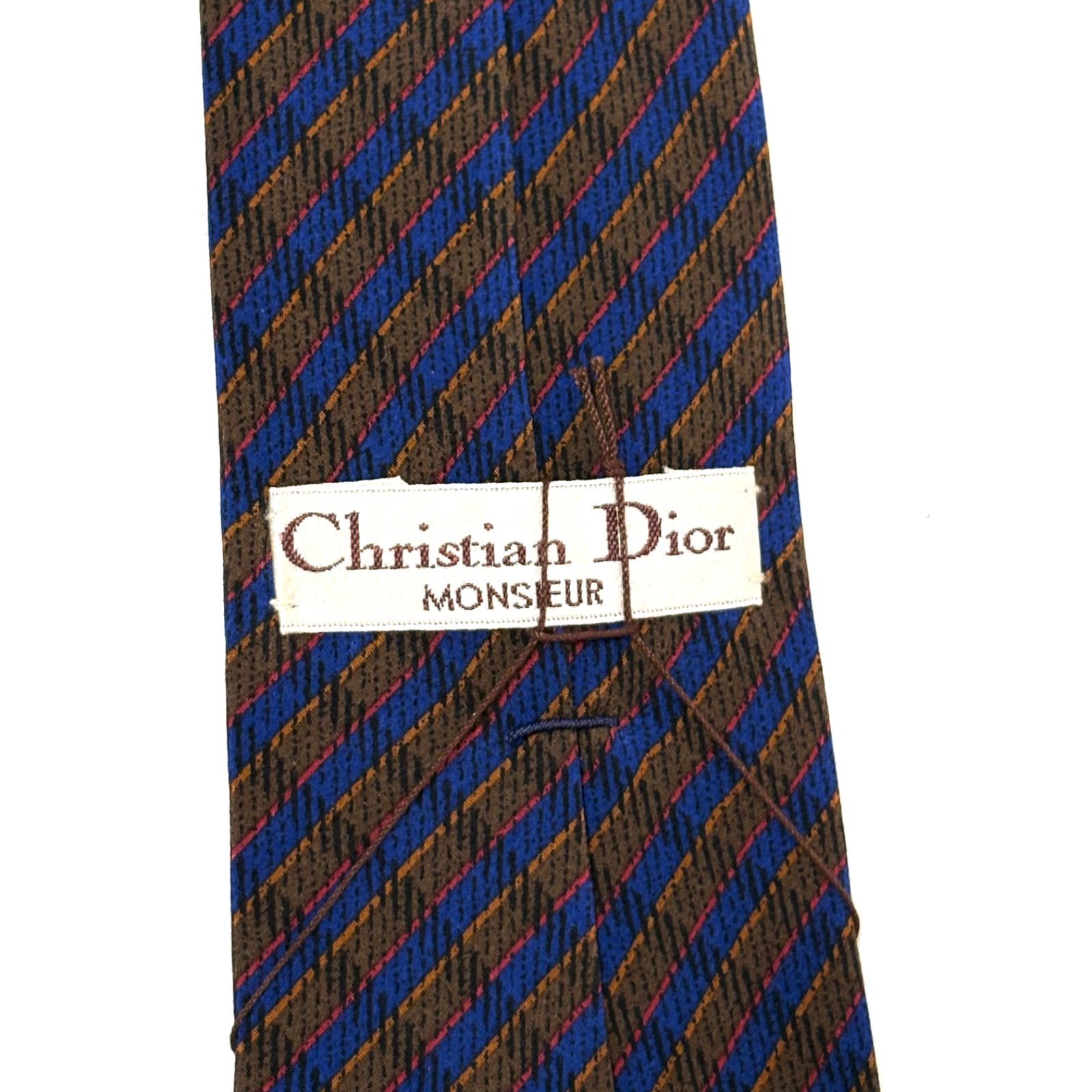 未使用・タグ付き✨ クリスチャンディオール ストライプタイ シルク