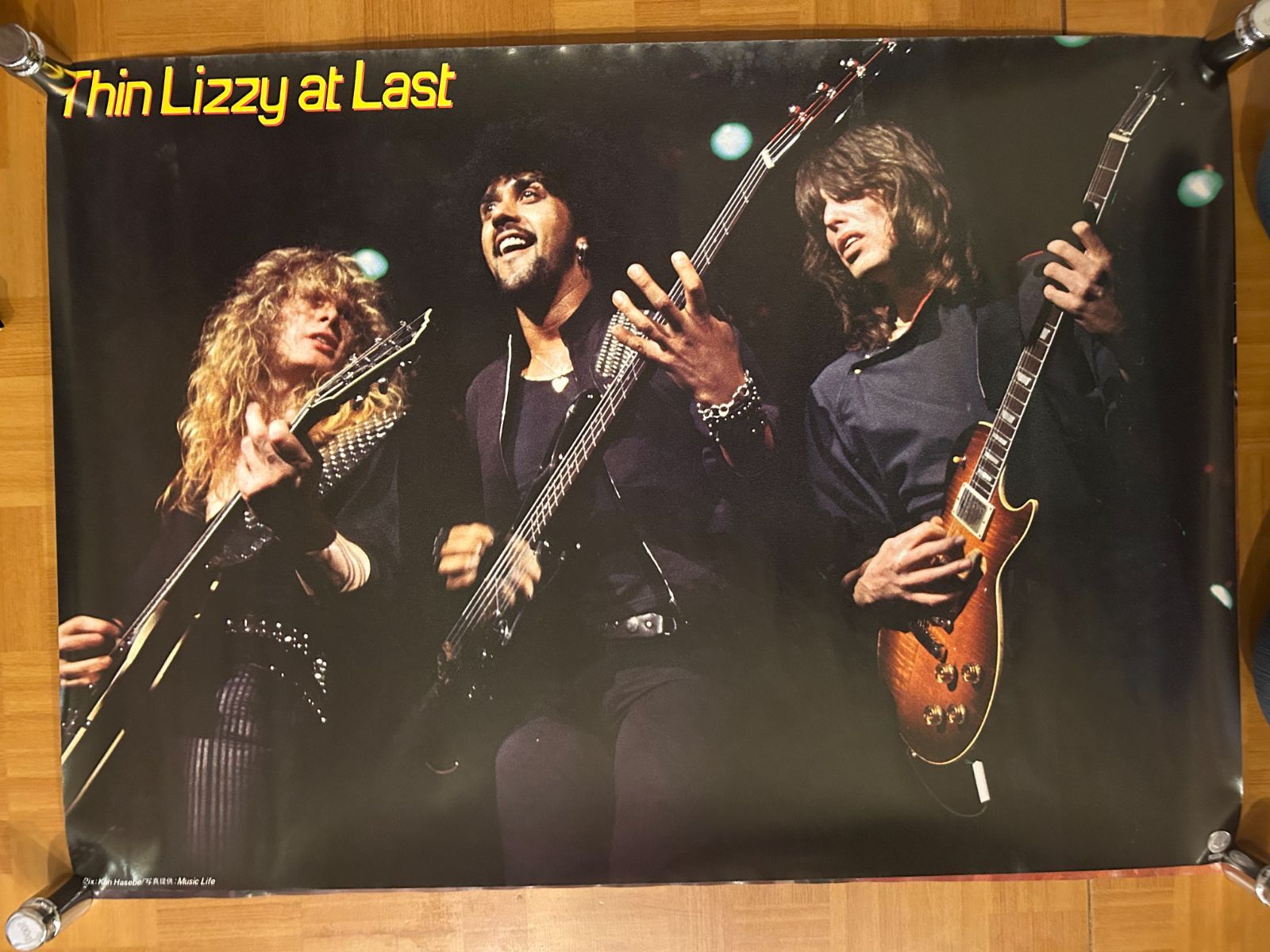 シン リジィ THIN LIZZY AT LAST SAYONARA TOUR 1983年 アルバム プロモーション用ポスター B2サイズ 515x728mm