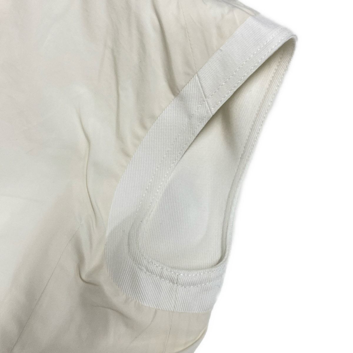 品質保証、送料無料! LOUIS VUITTON ルイヴィトン ベスト サイズ34 S レディース デニムライディングジレ FRVE37BT9 白 デニム コットン