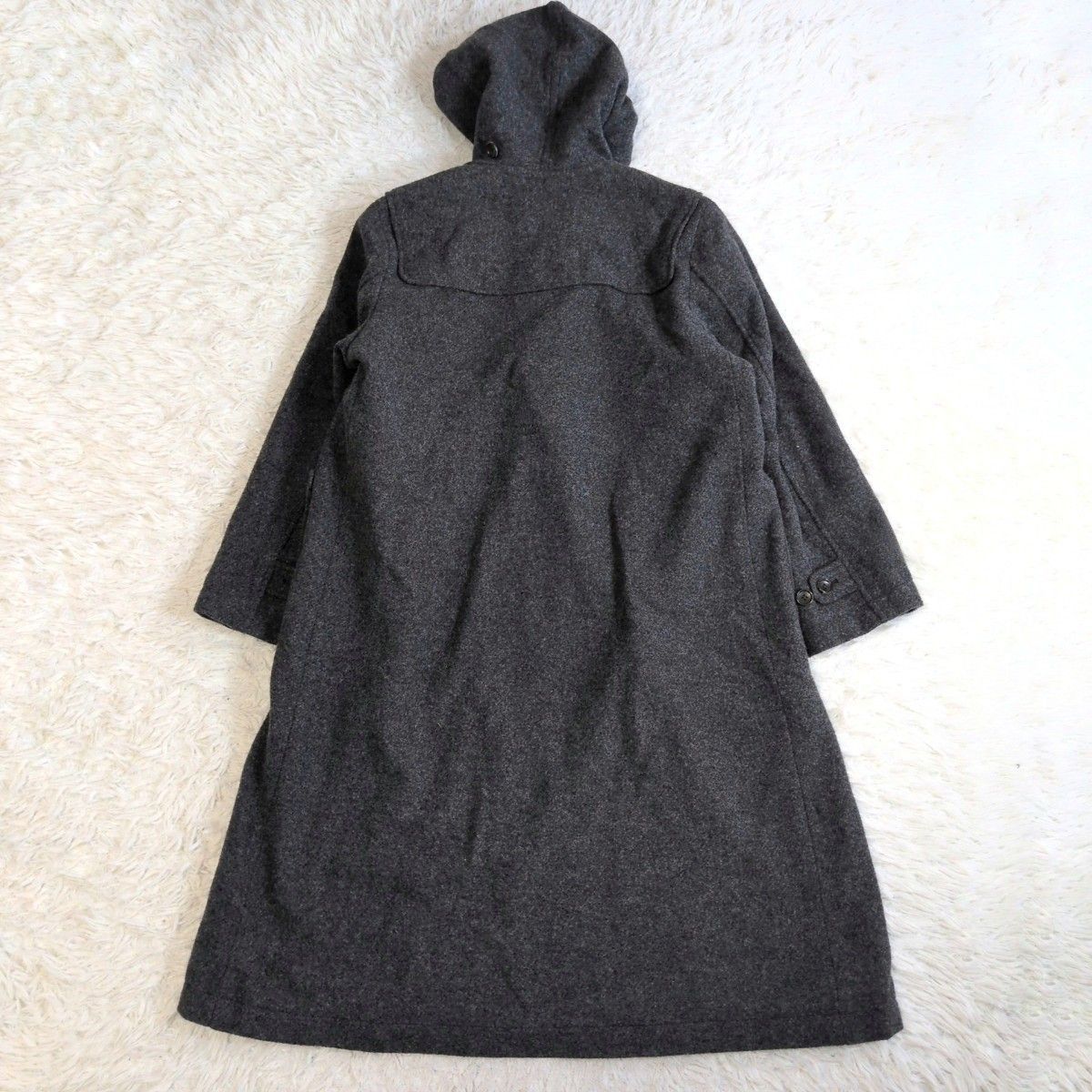 J.PRESS ダッフルコート ネイビー チェック柄 トグル サイズM J.PRESS