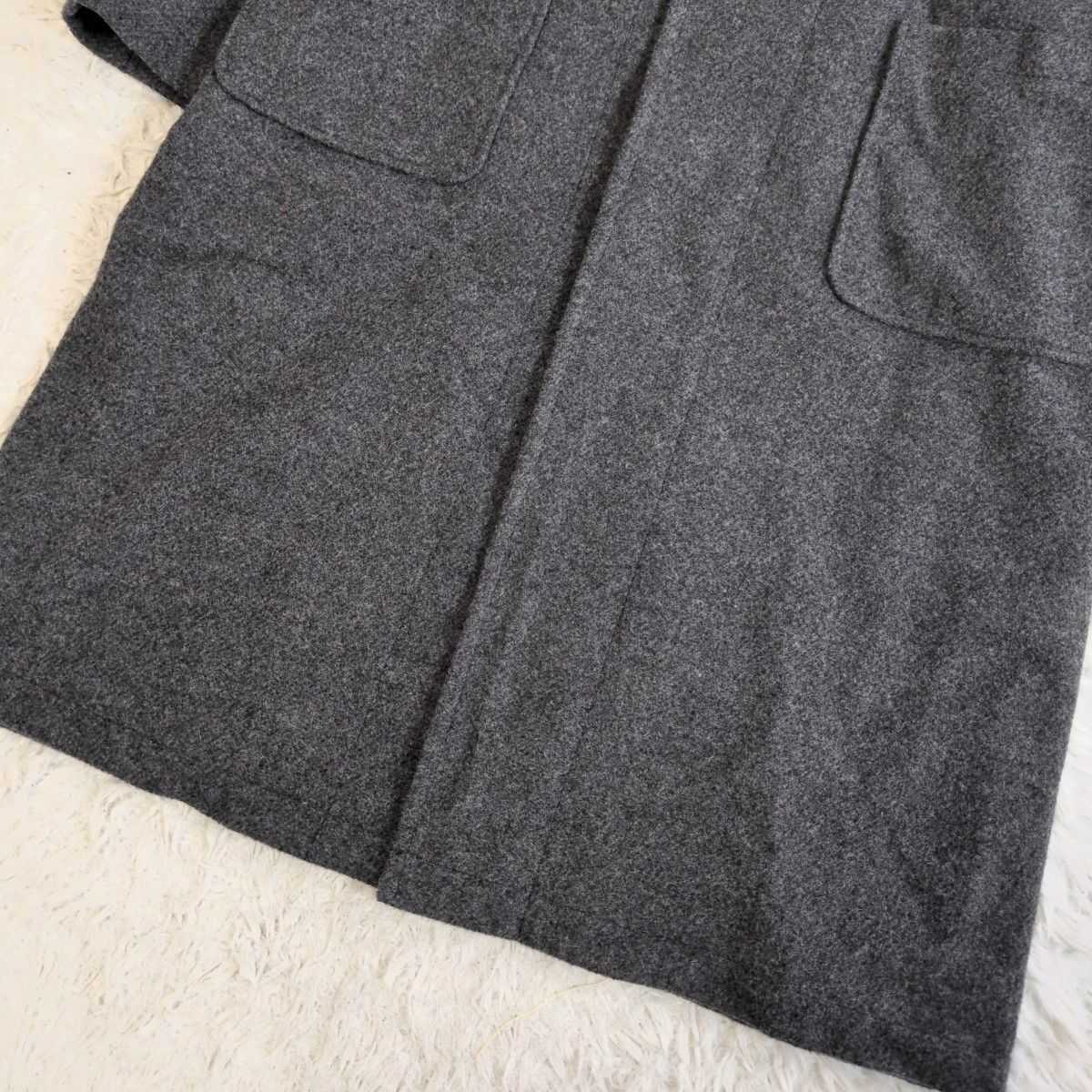 希少48サイズ MAX&CO. ロングダッフルコート ウールキャメル 女性の