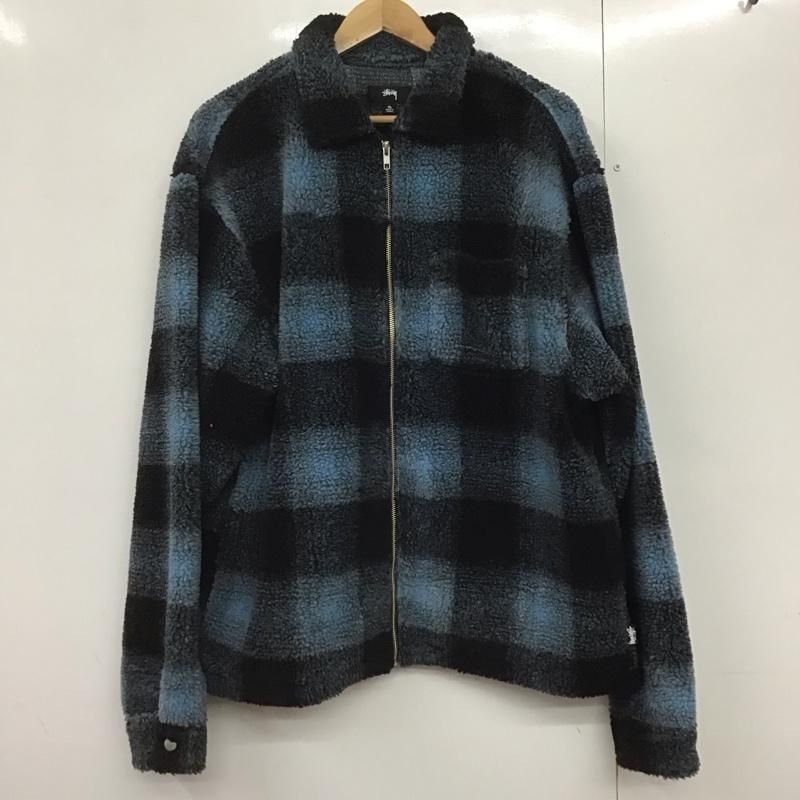 STUSSY ステューシー ジャケット 上着 ジャンパー ブルゾン ジップアップジャケット フリースジャケット アウター ボアジャケット
