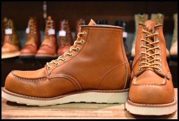 7.5E 24年 レッドウィング 875 アイリッシュセッター 茶 オロレガシー モック 編み上げ レースアップ ブーツ redwing HOPESMORE FJ422