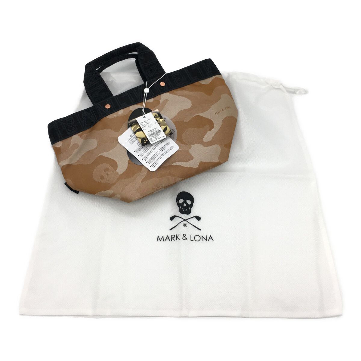 未使用品 マークアンドロナ MARK&LONA カートバッグ フリー モカ 舟形