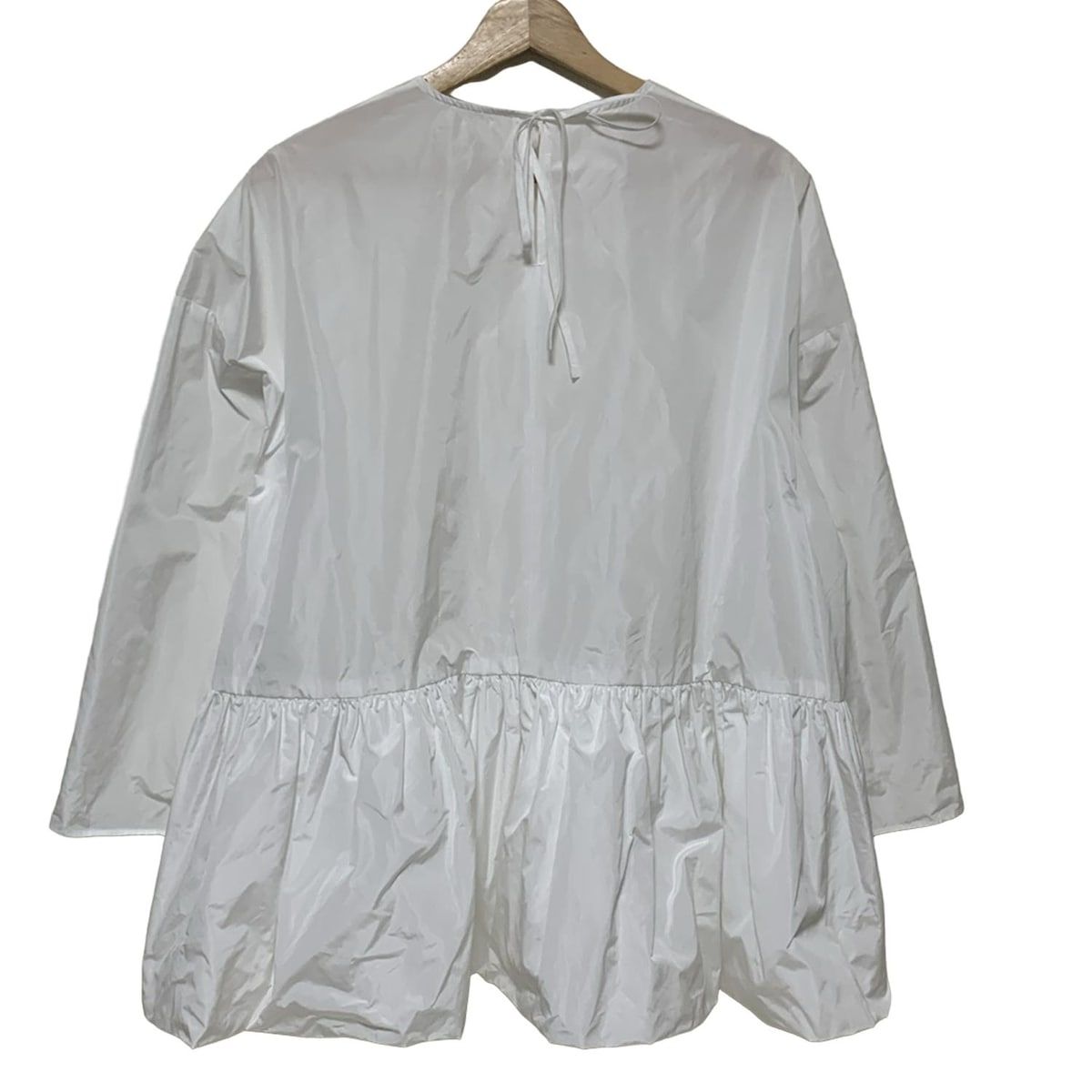 yori ヨリ 長袖シャツブラウス サイズF レディース ヘムバルーンブラウス YR21-23009SP 白 2025SS プルオーバー