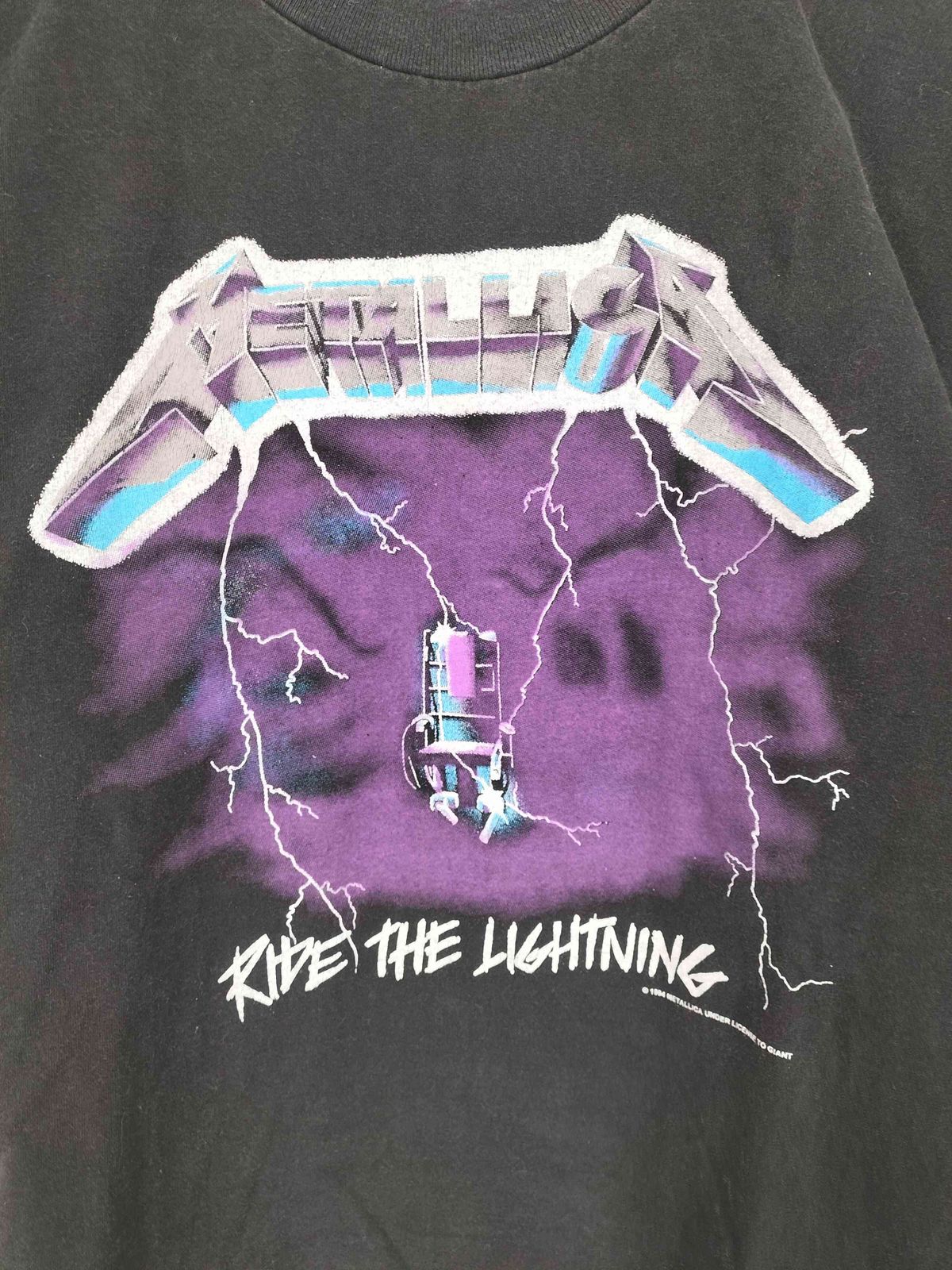 ユーズドフルギ USED古着 1994 RIDE THE LIGHTNING 袖裾シングル 両面 