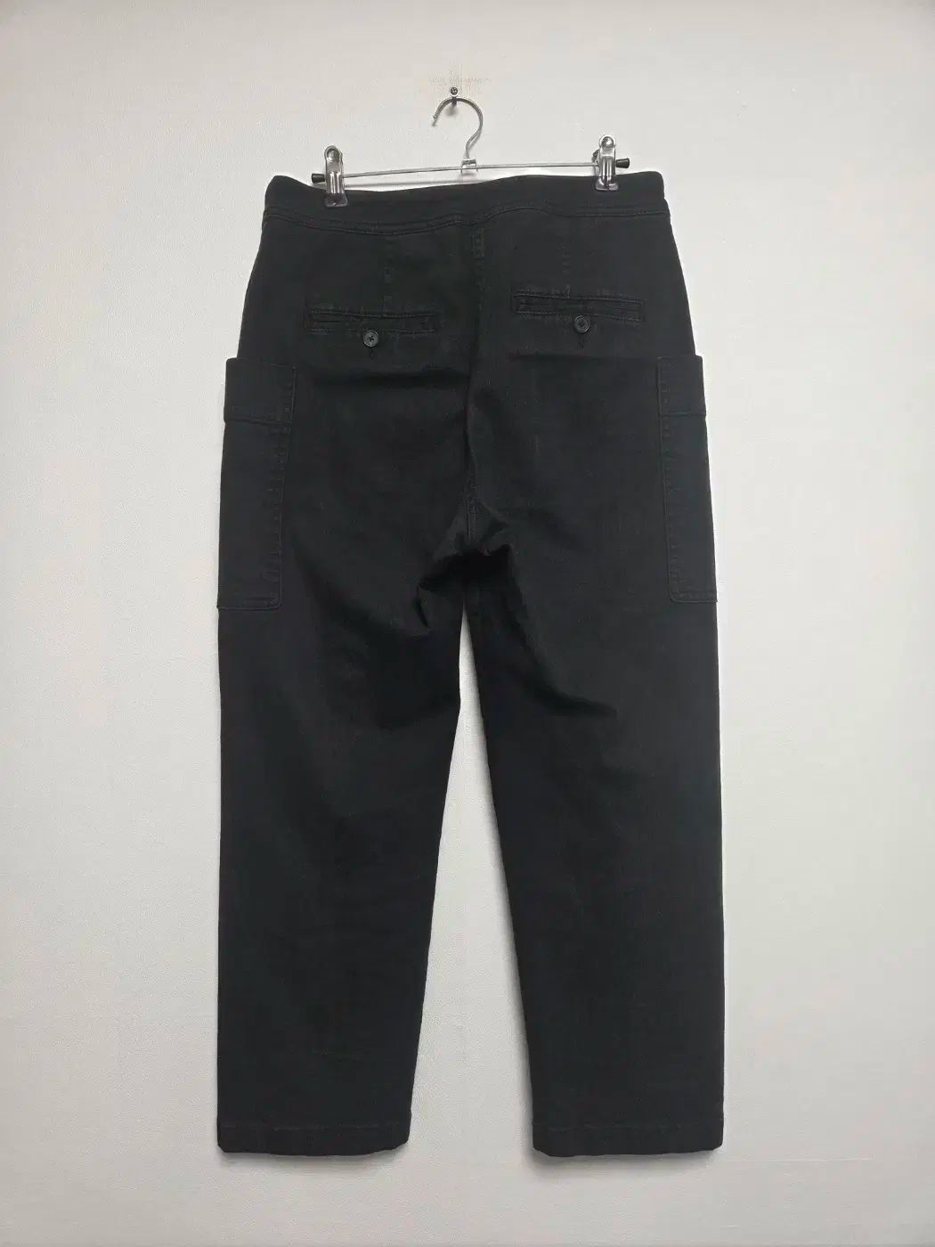 ランバン レディース ストレッチ ポケット パンツ ブラック S