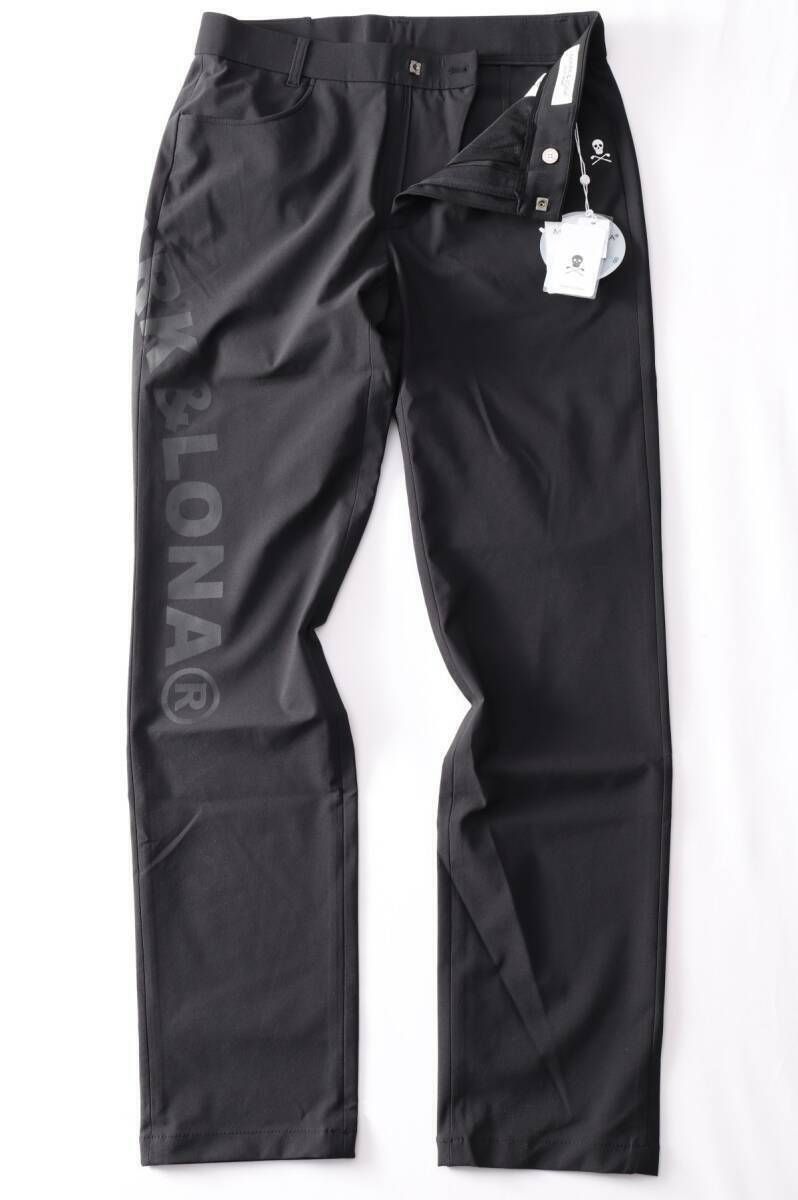 韓国 MARK-LONA マーク＆ロナ M SIDE POCKET PANTS シアサッカーパンツL 48 MLM-3 B-AT 76 ブラック黒