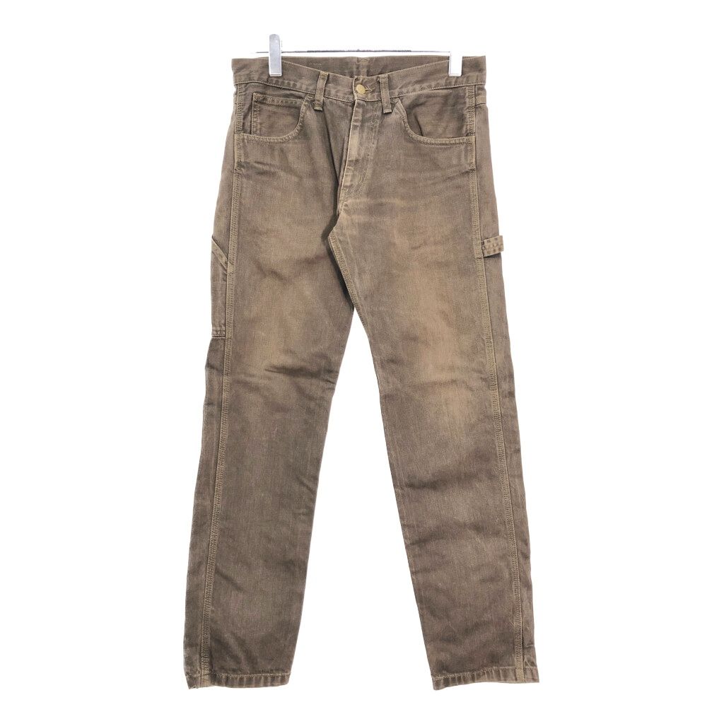 00年代 Carhartt カーハート ペインターパンツ ブラウン メンズ W 30 L 32 古着 V 8048