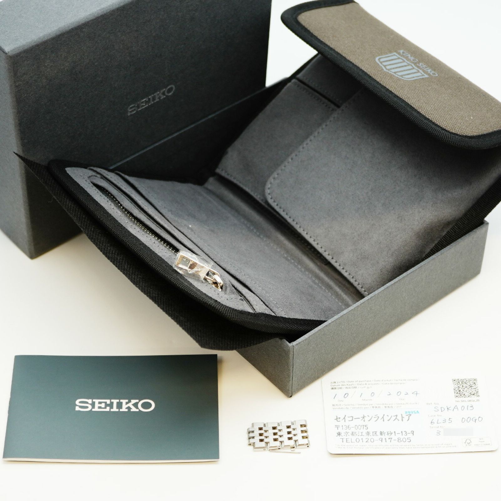 セイコー キングセイコー 6 L 35 00 G 0 SDKA 013 ネイビー文字盤腕時計 メンズ