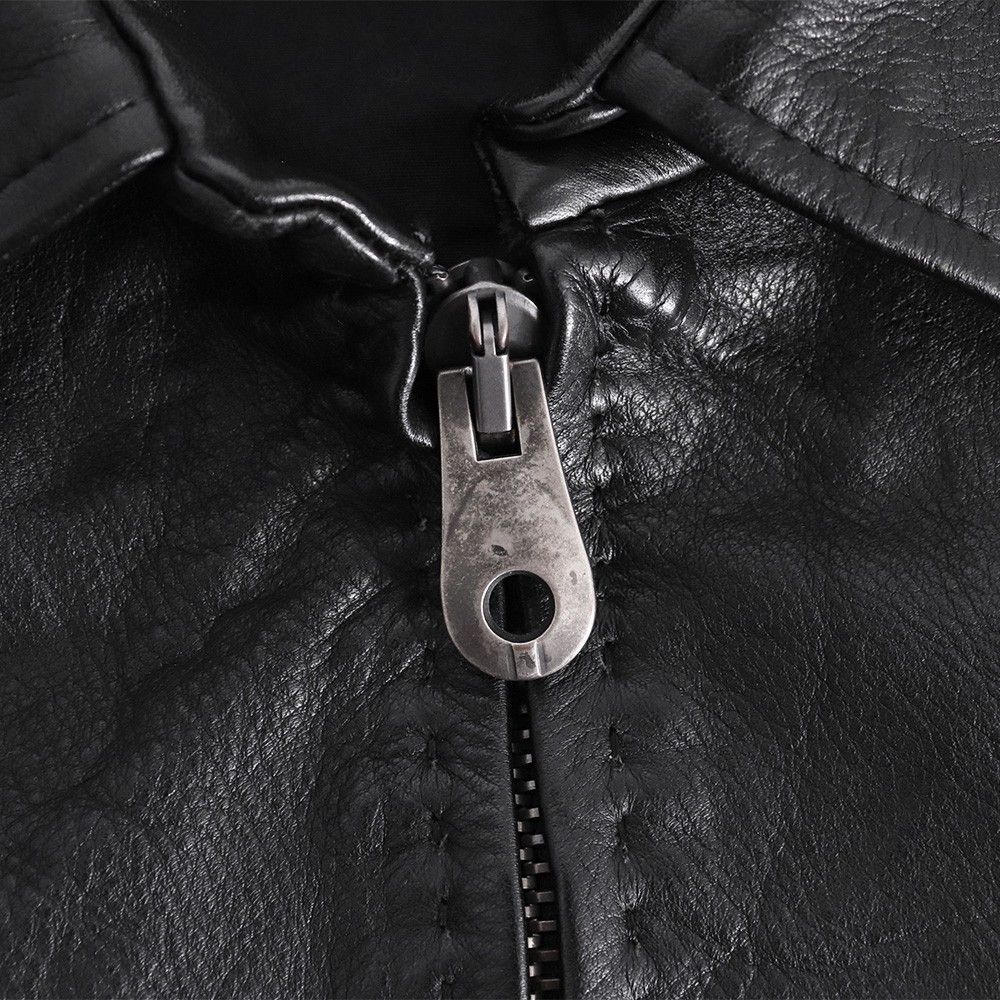 JUNHASHIMOTO ZIP LEATHER SHIRTS サイズ4 ブラック LET0015W03 - メルカリ