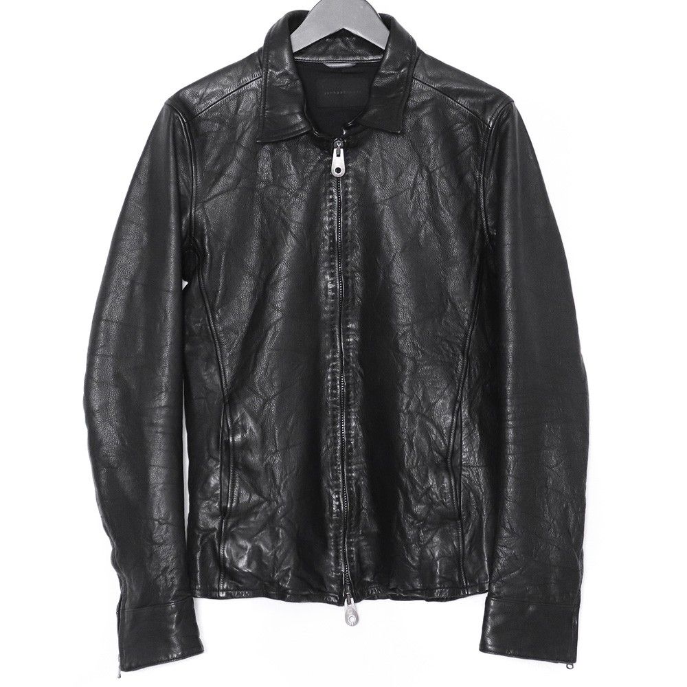 JUNHASHIMOTO ZIP LEATHER SHIRTS サイズ4 ブラック LET0015W03 - メルカリ