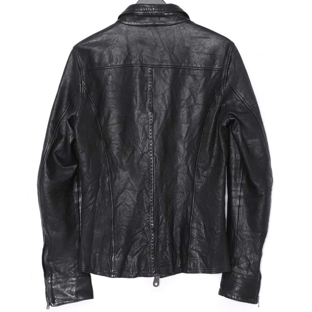 JUNHASHIMOTO ZIP LEATHER SHIRTS サイズ4 ブラック LET0015W03 - メルカリ