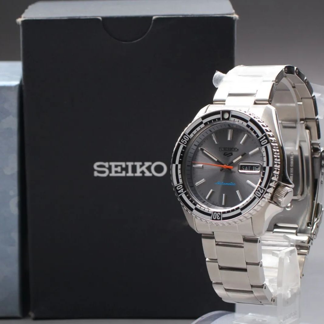 SEIKO 5 スポーツ 4 R 36 15 E 0 メンズ腕時計 自動巻き シルバー SS