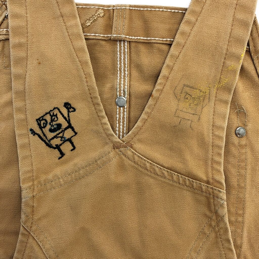 00年代 Carhartt カーハート ダック ダブルニー ビブオーバーオール