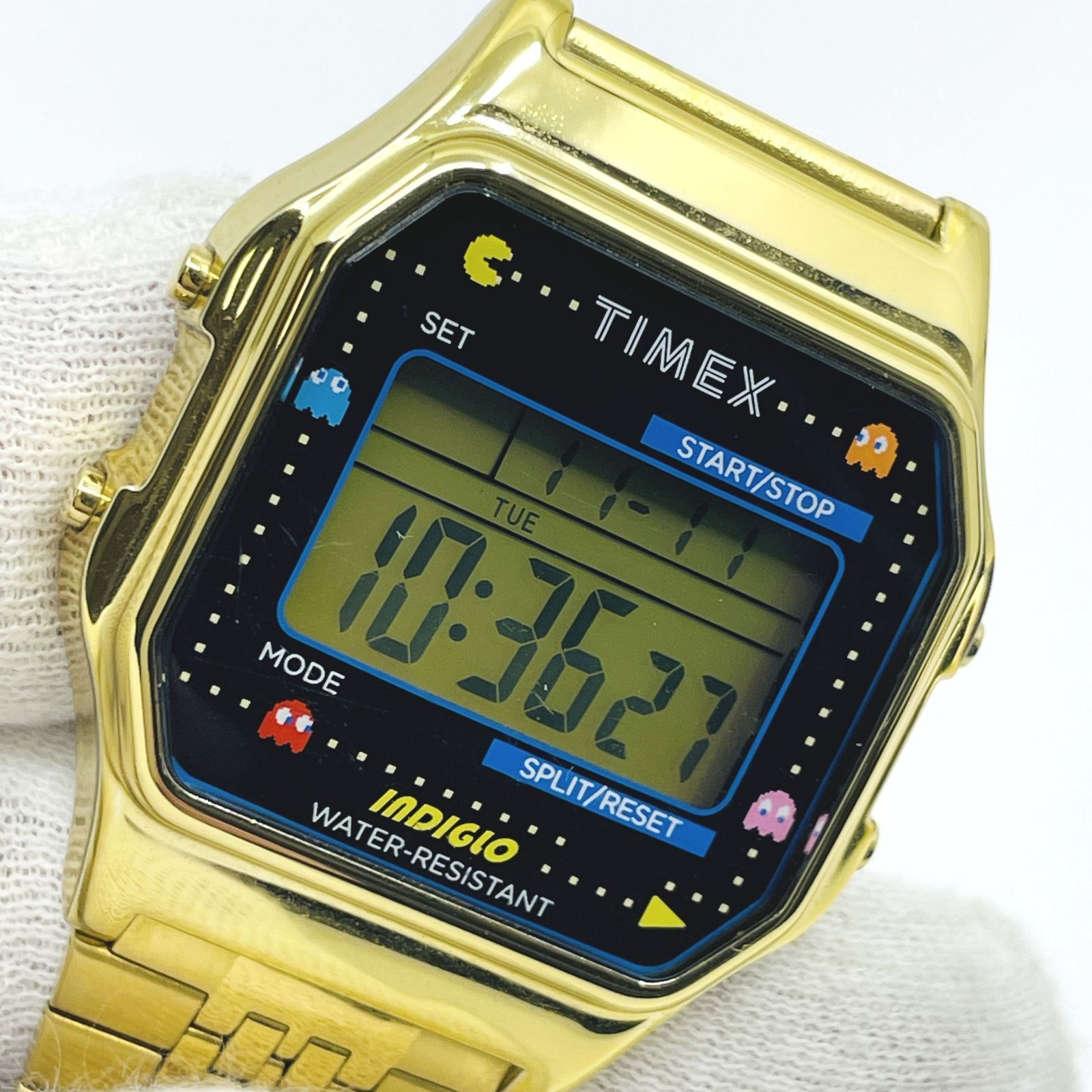 TIMEX タイメックス パックマン コラボ デジタル T 80×PAC-MAN 腕時計 ユニセックス ゴールド
